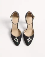 Valentino Hi Dolly Fabric Pumps With Floral Embroidery 105Mm - Image 5
